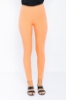 Picture of Woman Salmon High Waist Zipped Skinny Trotter Trousers
