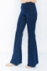 Picture of Woman Navy Navy Blue High Waist Floklu Flare Trotter Trousers