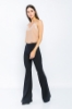 Picture of Woman Black High Waist Classical Flare Trotter Trousers