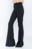 Picture of Woman Black High Waist Classical Flare Trotter Trousers