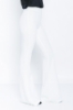 Picture of Woman White High Waist Classical Flare Trotter Trousers