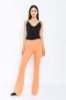 Picture of Woman Salmon High Waist Classical Flare Trotter Trousers