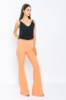 Picture of Woman Salmon High Waist Classical Flare Trotter Trousers