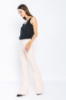 Kadın Pudra Yüksek Bel Klasik İspanyol Paça Pantolon resmi