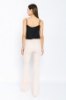Picture of Woman Powder High Waist Classical Flare Trotter Trousers