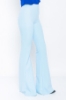 Kadın Bebe Mavi Yüksek Bel Klasik İspanyol Paça Pantolon resmi