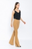 Kadın Camel Yüksek Bel Klasik İspanyol Paça Pantolon resmi