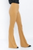 Picture of Woman Camel High Waist Classical Flare Trotter Trousers