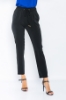 Picture of Woman Black Yüksel Waist Satin Material Trousers