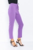 Picture of Woman Purple Yüksel Waist Satin Material Trousers