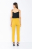 Picture of Woman Mustard Mustard Yellow Yüksel Waist Satin Material Trousers