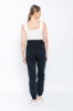Picture of Woman Black side with pockets Belted casual Trousers