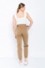 Picture of Woman Brown side with pockets Belted casual Trousers