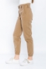 Picture of Woman Brown side with pockets Belted casual Trousers