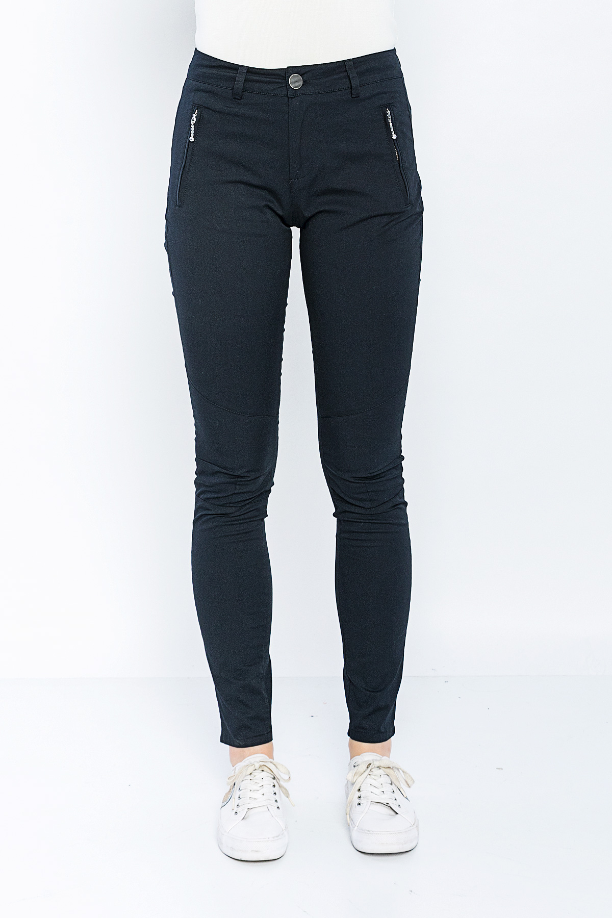 Picture of Woman Black Classical Cut casual Trousers