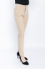 Kadın Bej Klasik Kesim Fleto Cepli Ofis Pantolon resmi