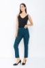 Picture of Woman Petroleum Petroleum Green fillet Pocket Classical Work Trousers