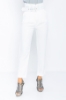 Kadın Beyaz Yüksek Bel Kemerli Klasik Ofis Pantolon resmi