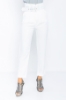 Picture of Woman White High Waist Belted Classical Work Trousers