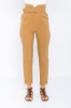 Picture of Woman Camel High Waist Belted Classical Work Trousers