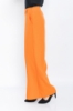 Picture of Woman Orange Loose Cut Slit Trotter Trousers