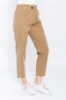 Picture of Woman Brown High Waist casual Trousers