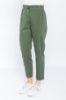 Picture of Woman Khaki High Waist casual Trousers