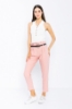 Picture of Woman Powder High Waist Belted Work Trousers