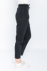 Kadın Siyah Rahat Kesim Yüksek Bel Pantolon resmi