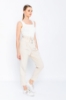 Picture of Woman Beige Comfortable Cut High Waist Trousers