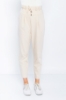 Picture of Woman Beige Comfortable Cut High Waist Trousers