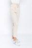 Picture of Woman Beige Comfortable Cut High Waist Trousers