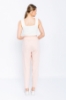 Picture of Woman Powder Comfortable Cut High Waist Trousers