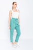 Kadın Mint Rahat Kesim Yüksek Bel Pantolon resmi