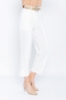 Picture of Woman White Loose Cut Design Belted Trousers