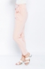 Kadın Pudra Klasik Kesim Yüksek Bel Pantolon resmi