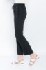 Picture of Woman Black Comfortable Cut Satin Material Trousers