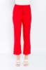 Picture of Woman Red Comfortable Cut Satin Material Trousers