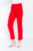 Kadın Kırmızı Rahat Kesim Saten Kumaş Pantolon resmi
