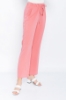 Picture of Woman Powder Comfortable Cut Satin Material Trousers
