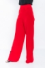 Kadın Kırmızı Yüksek Bel Palazzo İnce Pantolon resmi