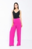 Picture of Woman Fuchsia High Waist palazzo Thin Trousers