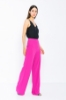 Picture of Woman Fuchsia High Waist palazzo Thin Trousers
