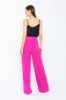 Picture of Woman Fuchsia High Waist palazzo Thin Trousers