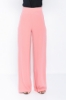 Picture of Woman Powder High Waist palazzo Thin Trousers