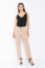 Picture of Woman Mink Bird Gözlü Satin Material Loose Trousers