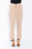 Picture of Woman Mink Bird Gözlü Satin Material Loose Trousers