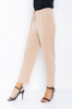 Kadın Vizon Kuş Gözlü Saten Kumaş Salaş Pantolon resmi