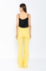 Picture of Woman Yellow High Waist Tokalı Flare Trotter Trousers