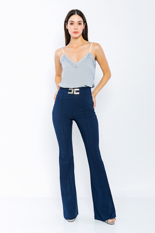 Picture of High Waist Tokalı Flare Trotter Trousers